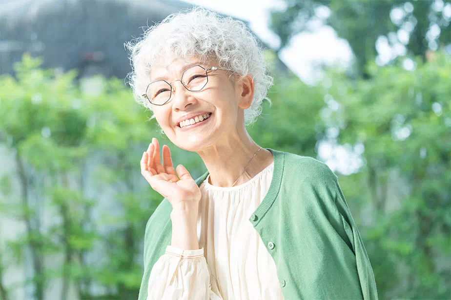 笑顔のご老人